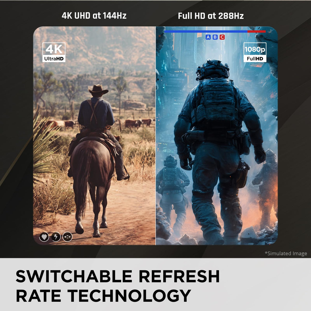 ViewSonic VX2730D-4K esports mode for precise tracking during fast action.