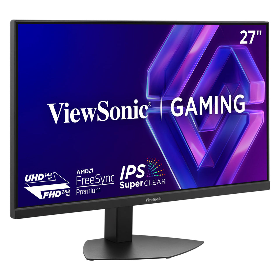 ViewSonic VX2730D-4K IPS panel delivers vivid colors and wide angles for immersive gaming.