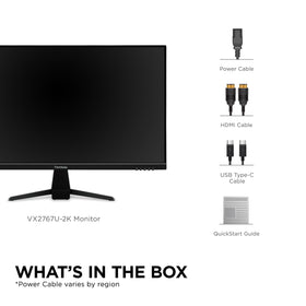 ViewSonic VX2767U-2K crisp 27 inch QHD visuals for sharp text
