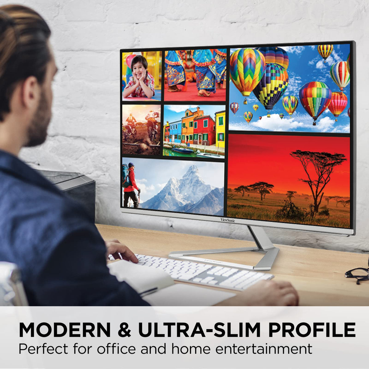 ViewSonic VX2776-4K-MHDU IPS panel delivering accurate colors and wide viewing angles.