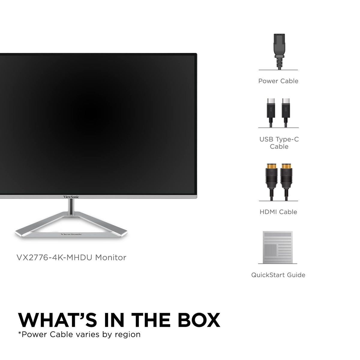 ViewSonic VX2776-4K-MHDU perfect for home and office entertainment and productivity.