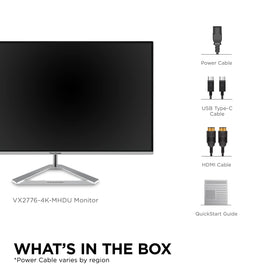 ViewSonic VX2776-4K-MHDU perfect for home and office entertainment and productivity.