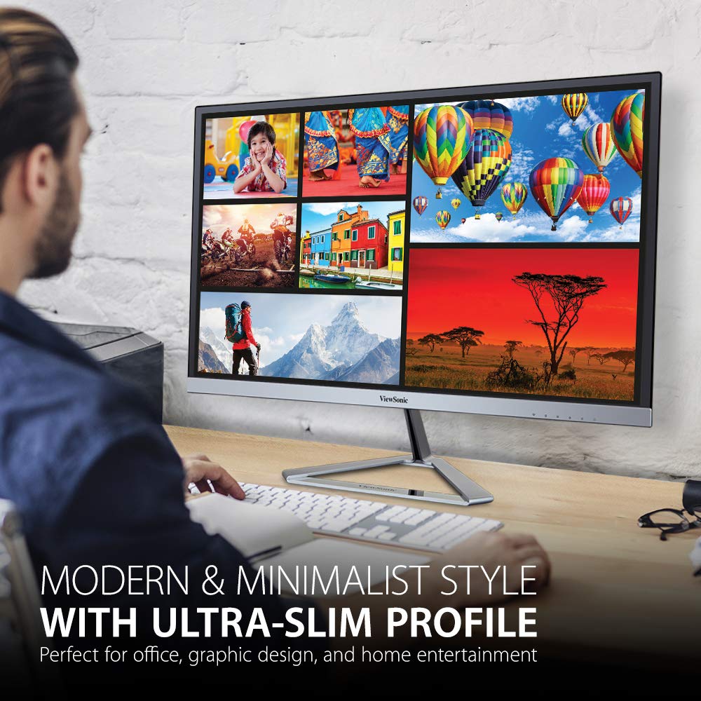 ViewSonic VX2776-SMHD ports and connectivity for flexible PC, laptop, and gaming setups.