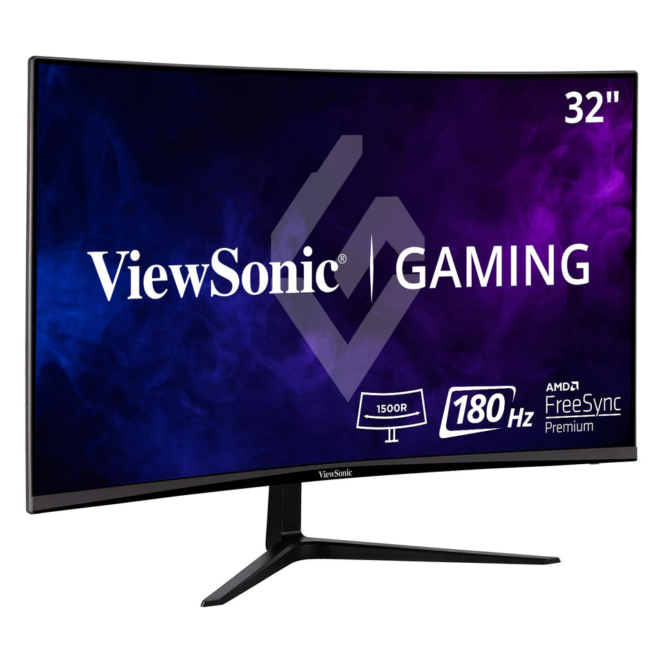 ViewSonic VX3218-PC-MHD front view curved 32-inch display for immersive gaming