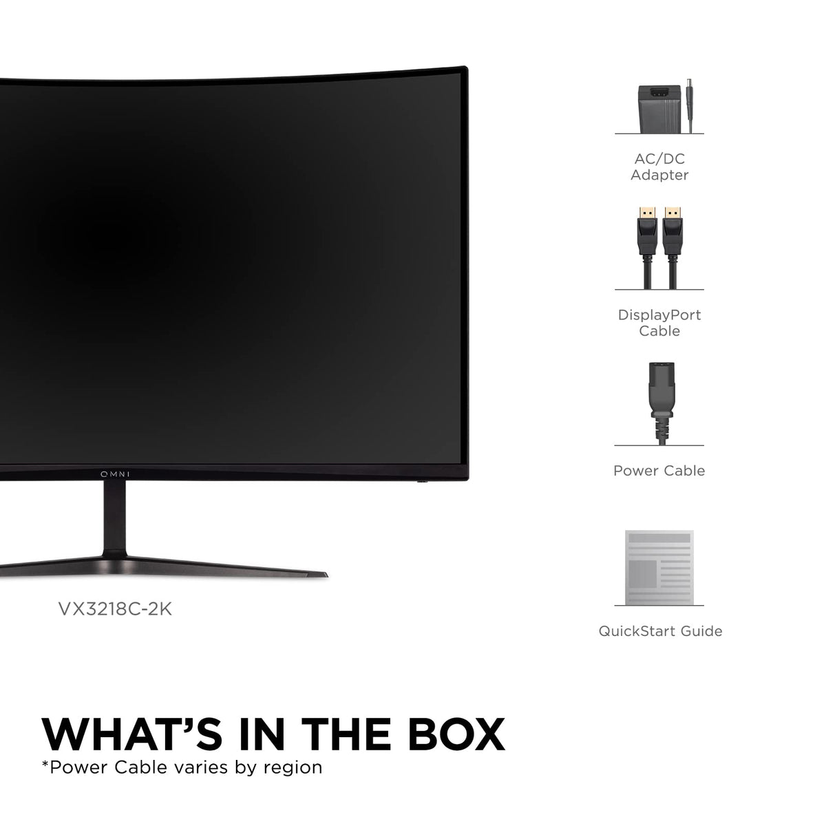 ViewSonic VX3218C-2K multiple inputs for flexible setups