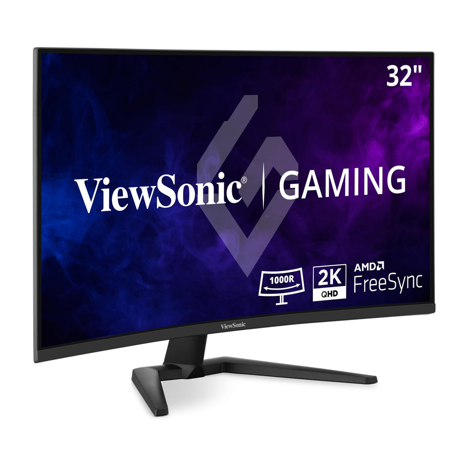 ViewSonic VX3228C-2K front view of the 32-inch curved monitor for immersive gaming