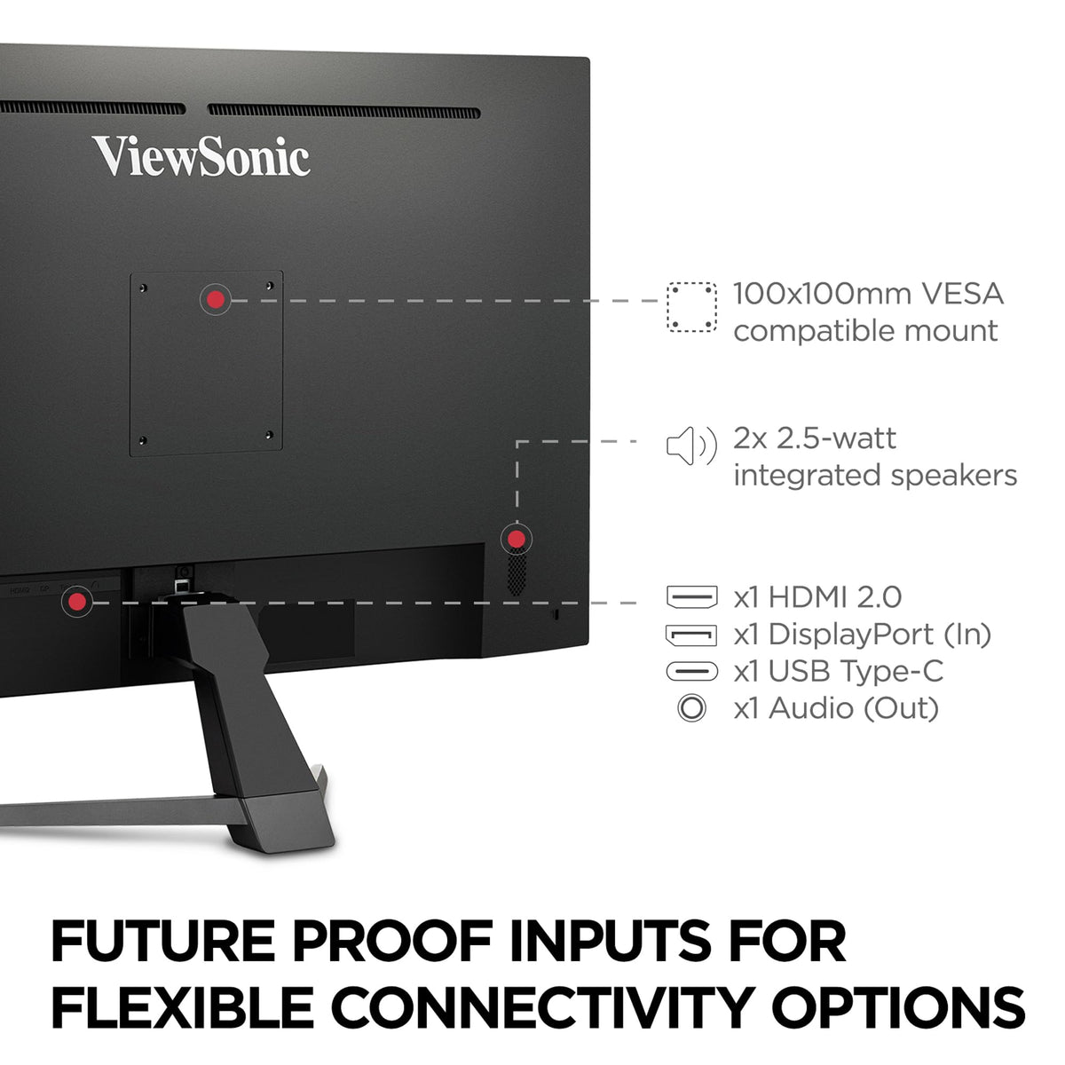 ViewSonic VX3267U-4K flicker-free tech with blue-light filter supports long viewing sessions