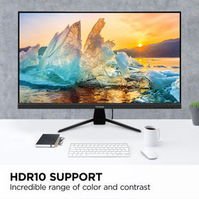ViewSonic VX3267U-4K HDR10 provides vivid color and contrast for movies and games