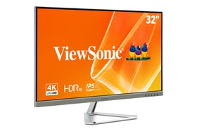 ViewSonic VX3276-4K-MHD 32-inch front view for crisp 4K visuals and immersive home office use.