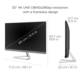 ViewSonic VX3276-4K-MHD HDR10 color range delivering vivid contrast and detail.