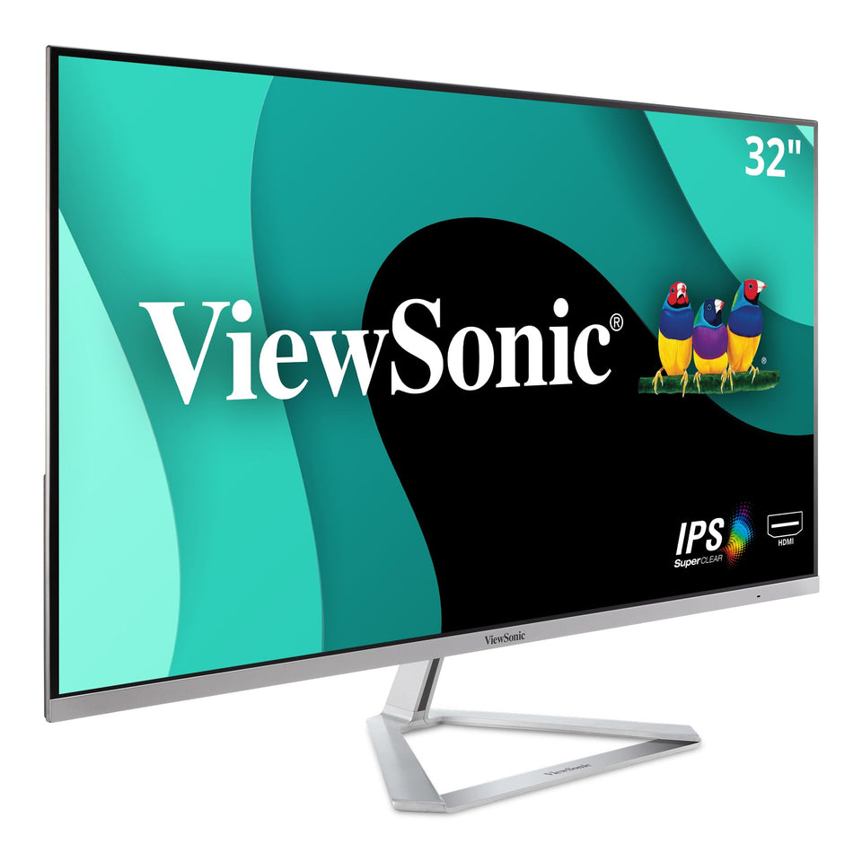ViewSonic VX3276-MHD 32-inch IPS display with slim bezels for immersive home entertainment.