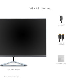 ViewSonic VX3276-MHD provides HDMI, DisplayPort, and VGA inputs for flexible device connectivity.