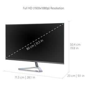 ViewSonic VX3276-MHD with ViewMode presets optimized for gaming, web, and text tasks.