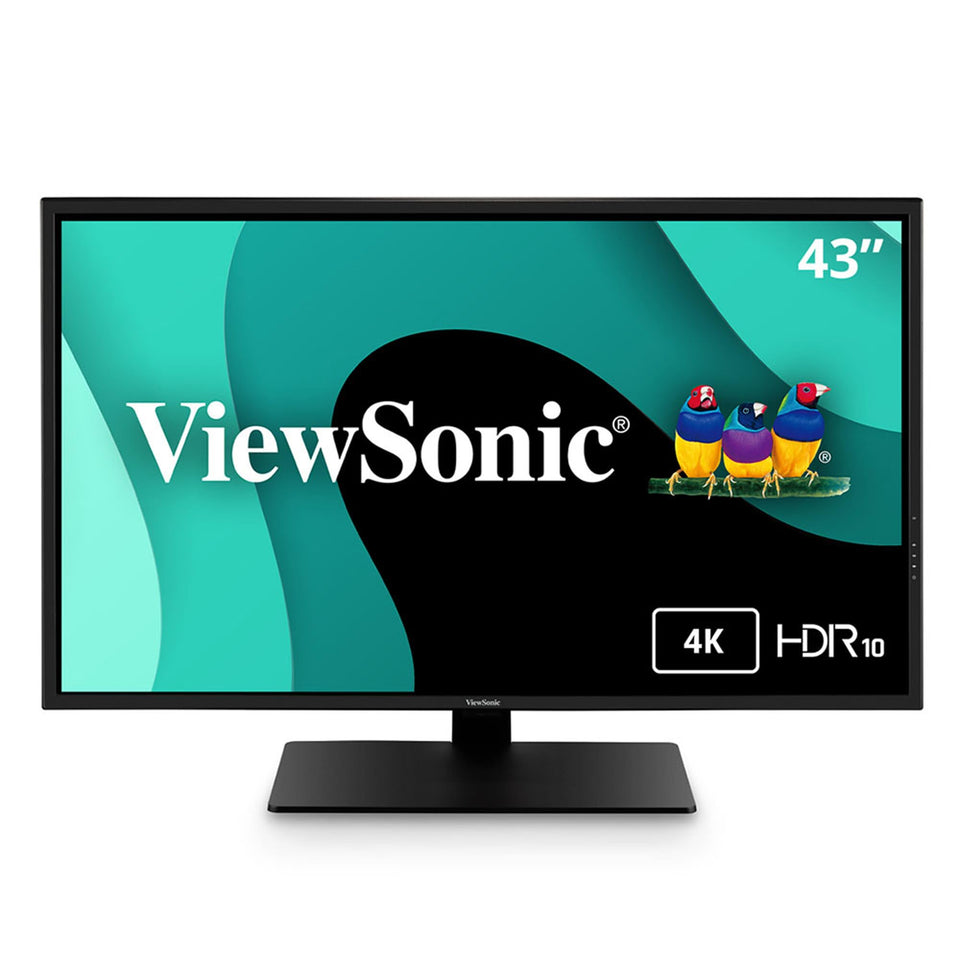 ViewSonic VX4381-4K HDR demo showcases vivid colors for media viewing.