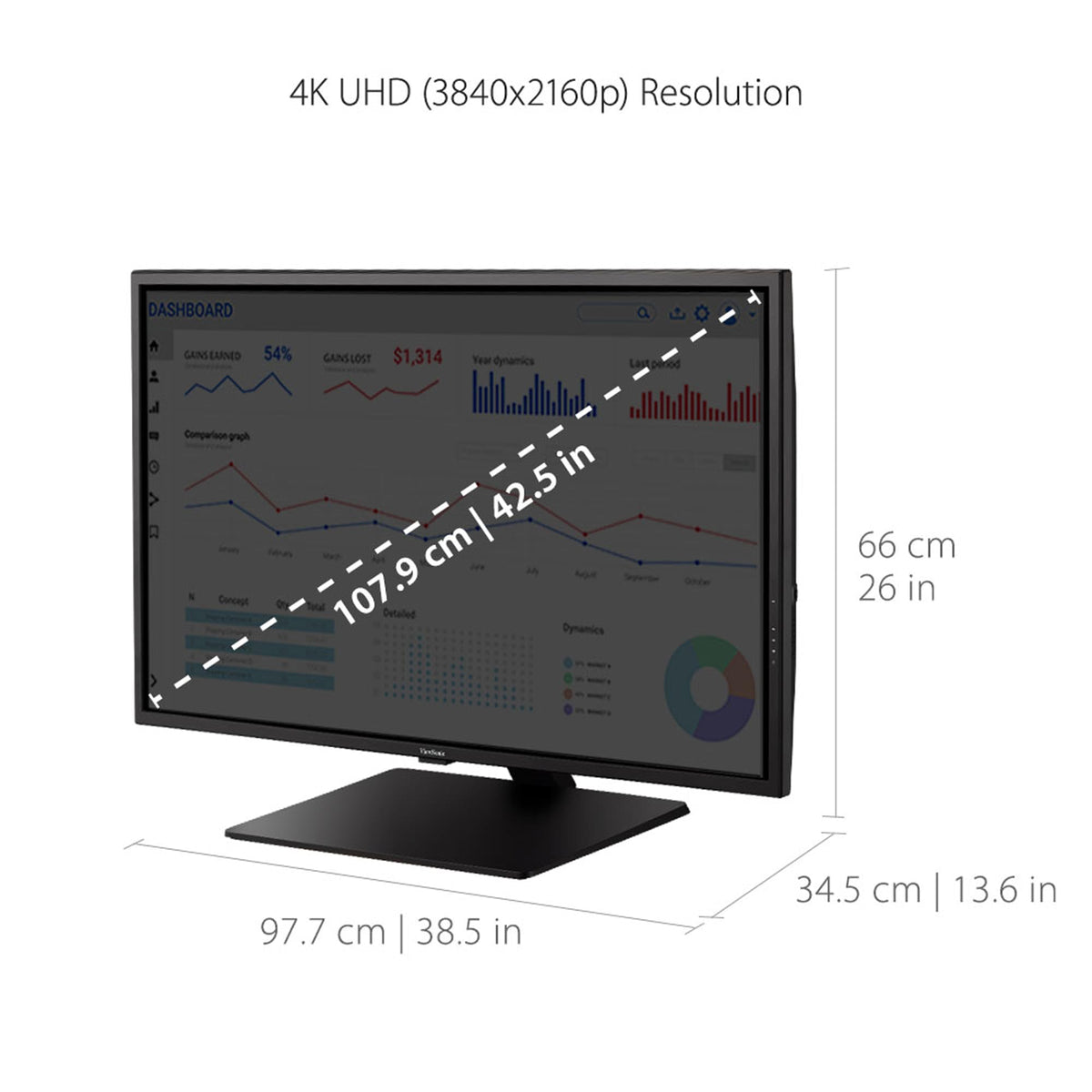 ViewSonic VX4381-4K graphics design mode highlights precision detail.