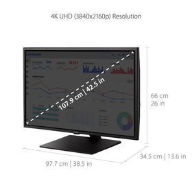 ViewSonic VX4381-4K graphics design mode highlights precision detail.