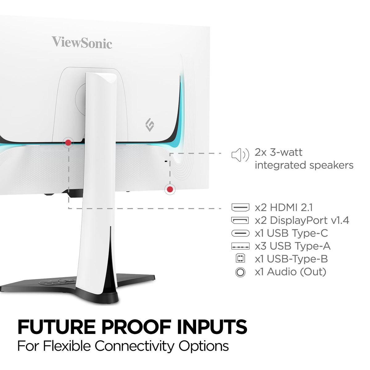 ViewSonic XG272-2K-OLED G-Sync and FreeSync for tear-free play.