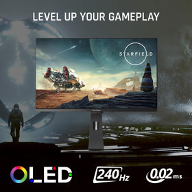 ViewSonic XG272-2K-OLED RGB lighting adds ambient gaming atmosphere.