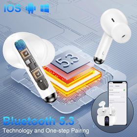 VIFIGEN Pixel Earbuds sweatproof IPX7 design supports workouts