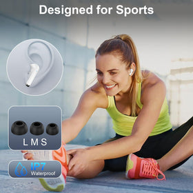 VIFIGEN Pixel Earbuds sport-oriented design stays in place during runs