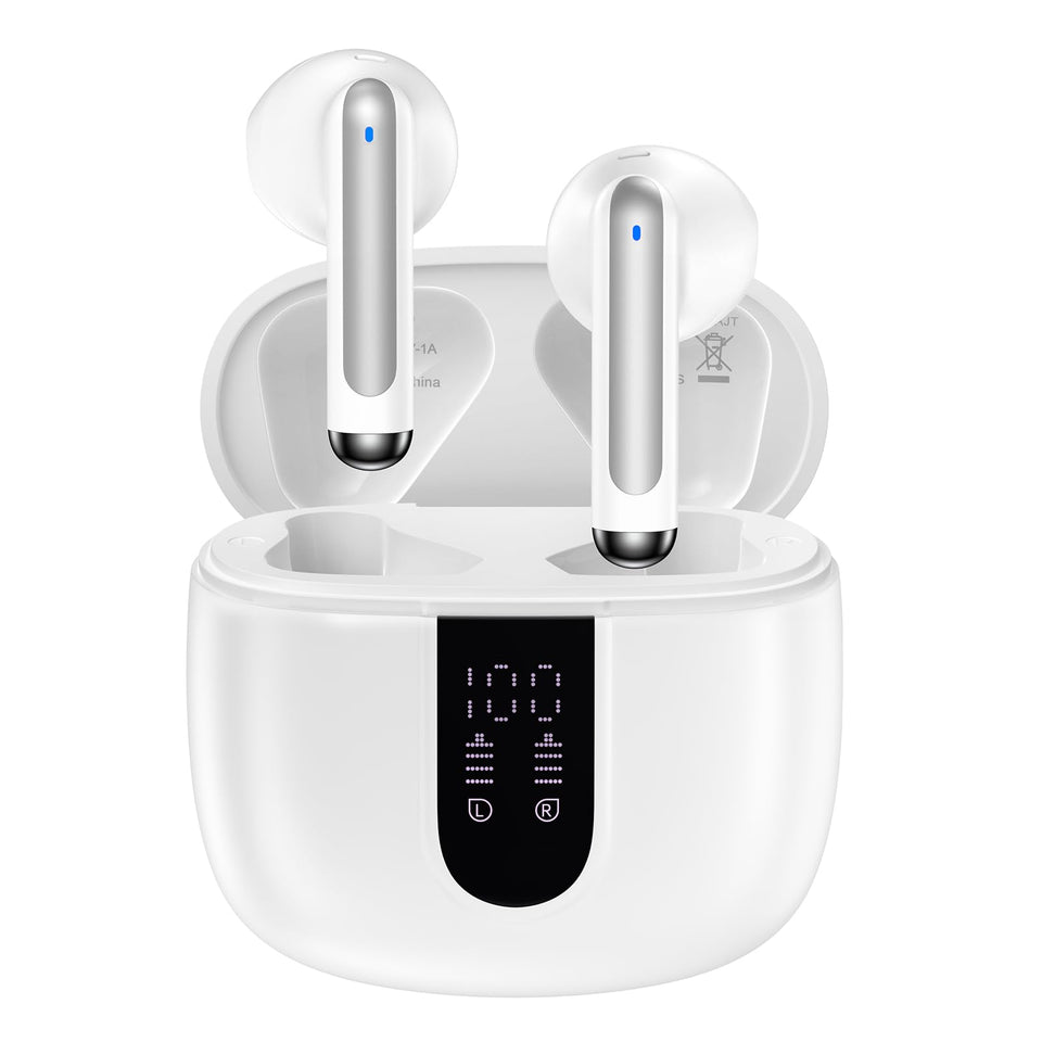 VIFIGEN Samsung Earbuds with LED display showing battery level for quick charging
