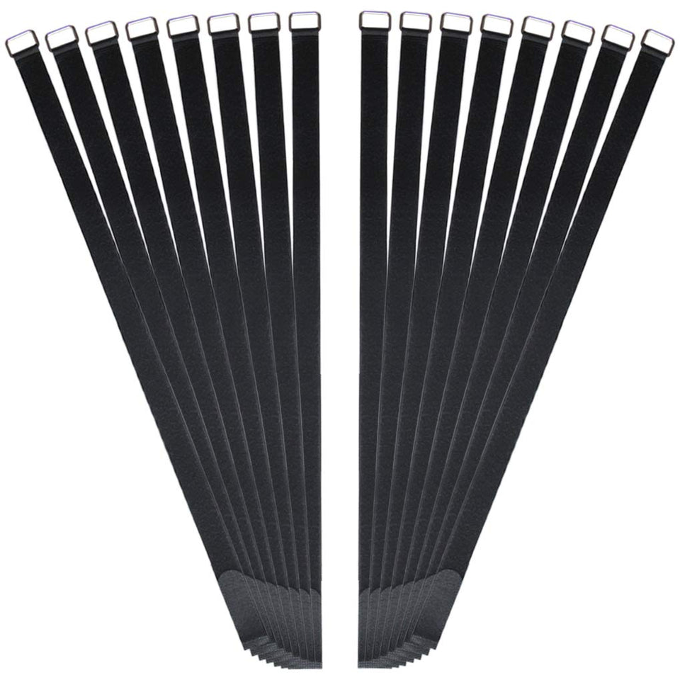 VIGAER 30 inch extend secure strap with metal buckle for cable organization