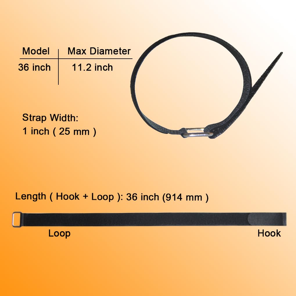 VIGAER nylon cable strap pack demonstrates strong tensile power for organization.