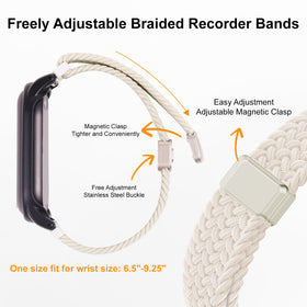 Vigamen magnetic clasp design on NotePin wristband for easy, secure adjustment.