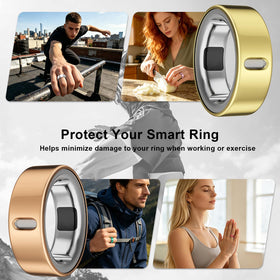 Vigamen Charging Hole Design – Oura Ring Cover aligns with dimples for charging.