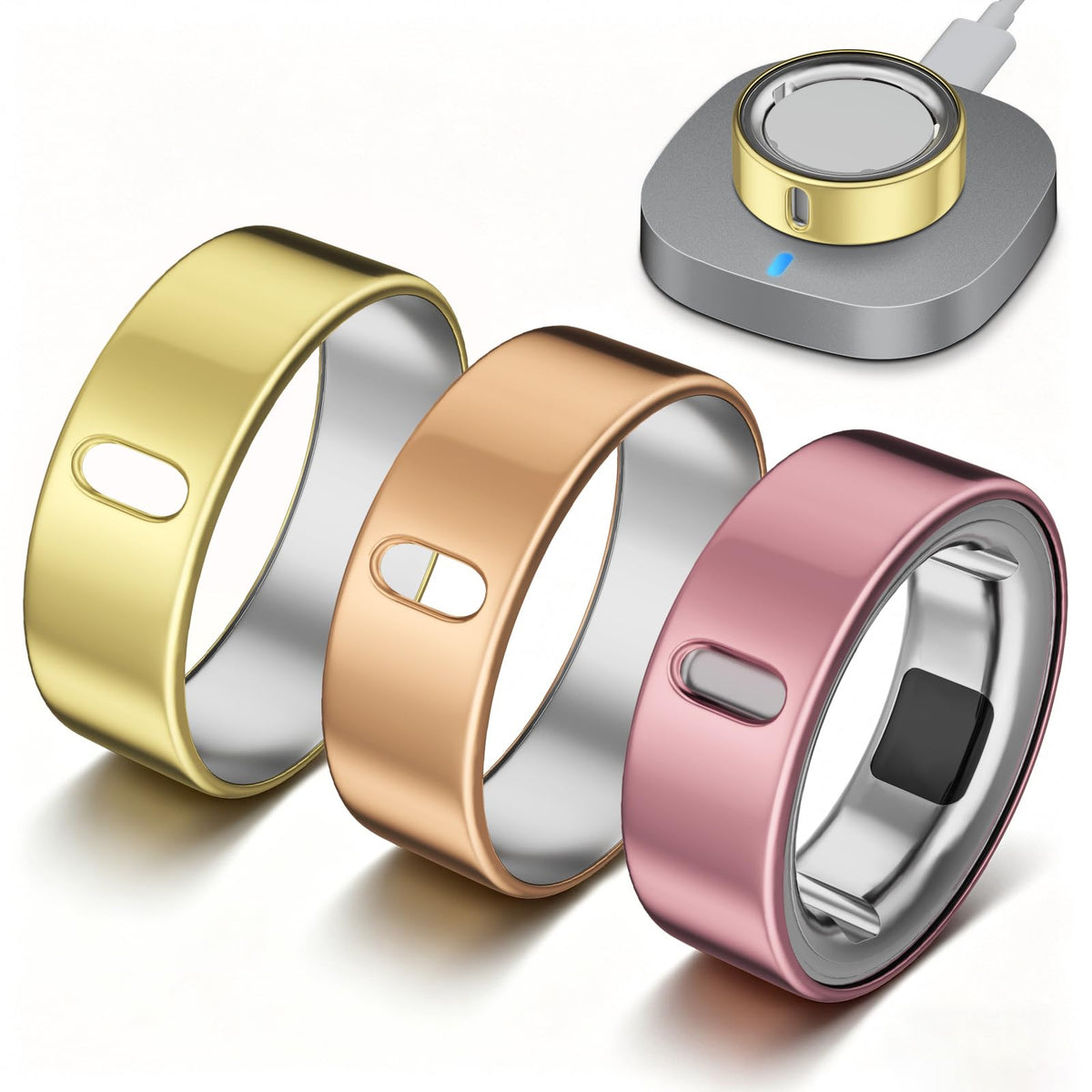 Vigamen Oura Ring Cover Gen4 Gold – close-up showing ultra-thin protection.