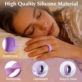Vigamen RingConn cover closeup shows anti-scratch protection during workouts