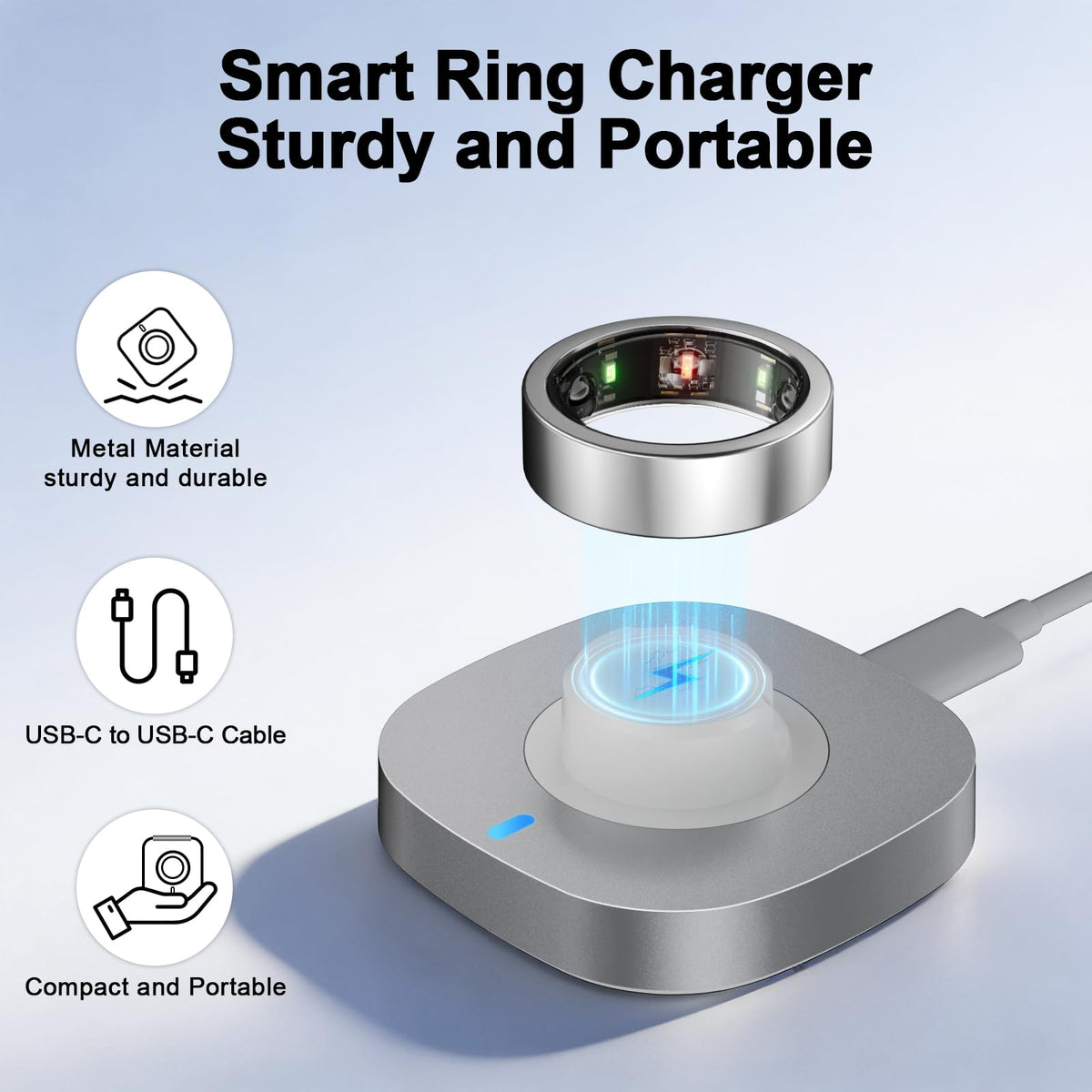 Vigamen size comparison scale illustrating pocket-sized portability advantage