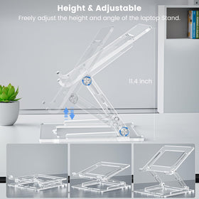VIGLT ergonomic-height stand positions screen at eye level for comfort