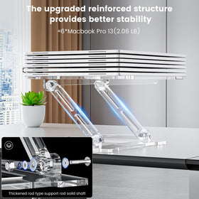 VIGLT laptop stand folded-compact shows portable design for on-the-go work