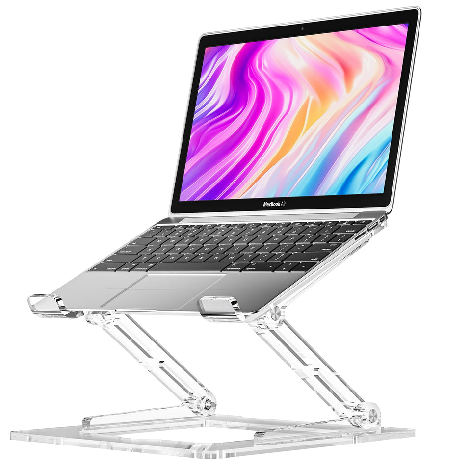 VIGLT laptop stand with stable base keeps your notebook steady while typing