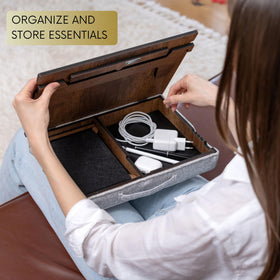 Vigo Wood mouse drawer open for tidy storage and quick access