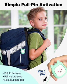 VIGOROAD compact clip-on design easily attaches to keys, bags, or purses.