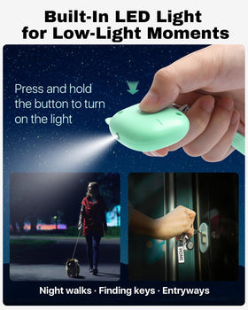 VIGOROAD built-in LED light enhances visibility during nighttime use.