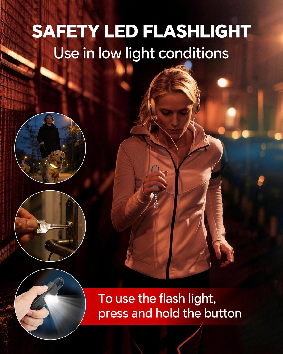 VIGOROAD Pin-pull action activates up to ten minutes of audible alert.