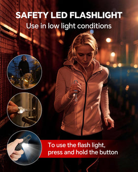 VIGOROAD Pin-pull action activates up to ten minutes of audible alert.