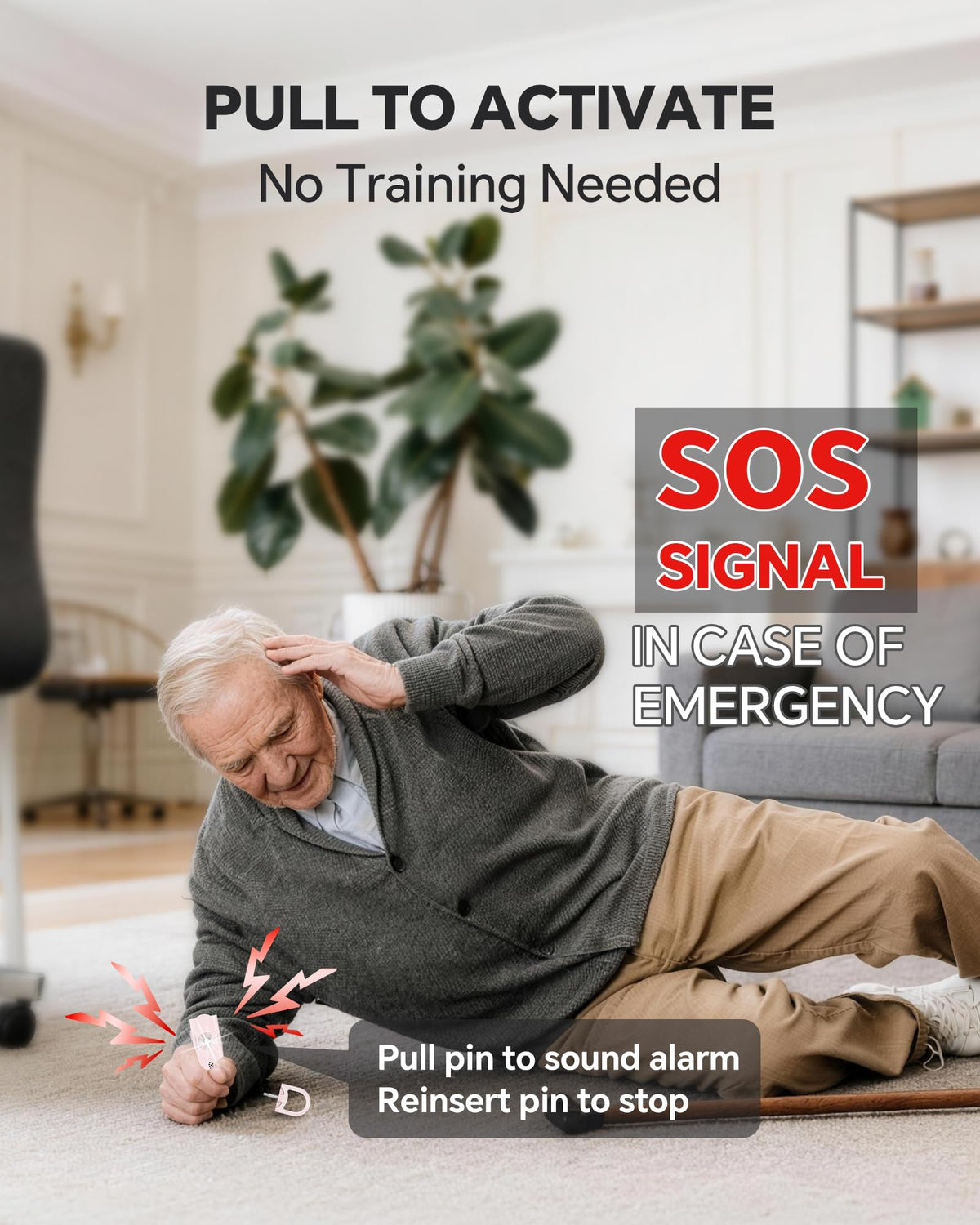 VIGOROAD SOS LED light provides high-visibility signaling during emergencies.