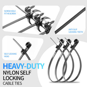 VIGORTIES screw-hole head enables easy wall or panel mounting