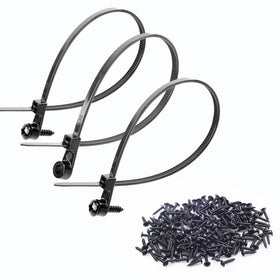 VIGORTIES zip ties with screw hole for 8-inch cable mounting