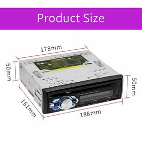 VIGORWORK size comparison with ruler displaying compact 1 DIN dimensions