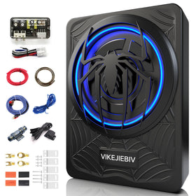 VIKEJIEBIV 1200W underseat subwoofer and amp package delivering deep bass
