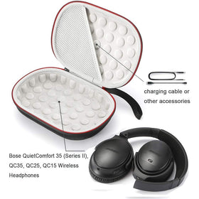 Vikisda plush velvet lining close-up cushions Bose headphone surfaces