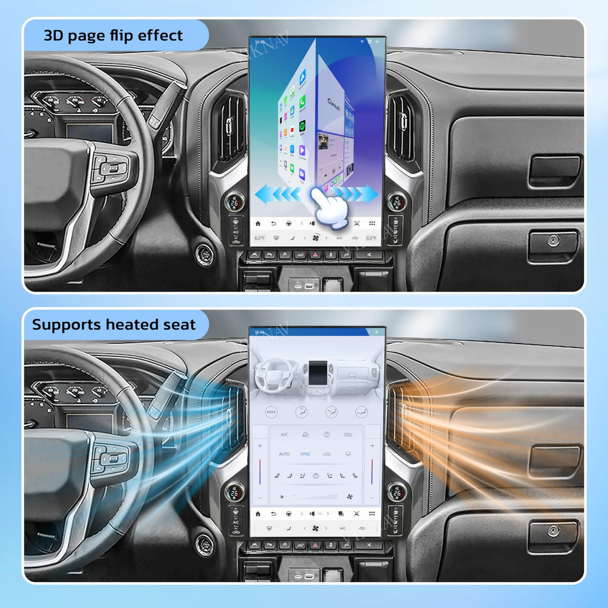 VIKNAV intuitive dashboard with quick knob controls