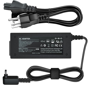 VillaCool 45W adapter front view showing compact design and ports, reliable charging