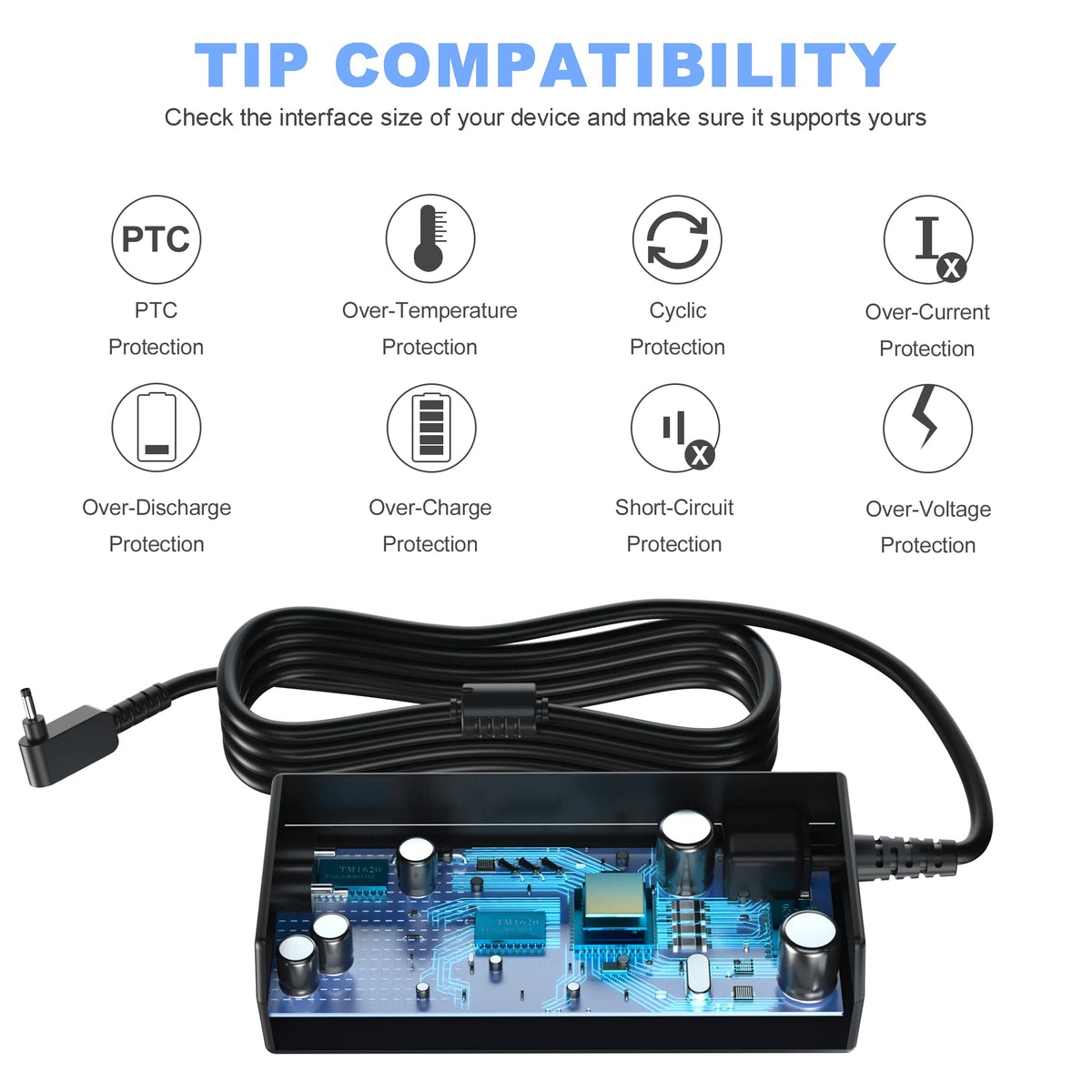 VillaCool adapter inside backpack demonstrating compact size and travel-ready benefit
