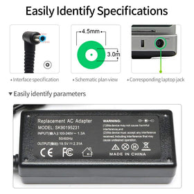 VillaCool blue-tip connector ensures a secure link with HP notebooks.